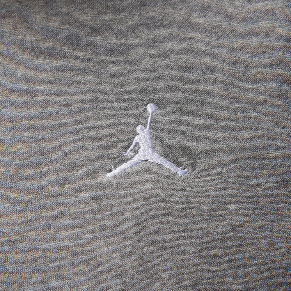 Brooklyn Fleece Pullover Hoodie, Carbon Heather/White#114485