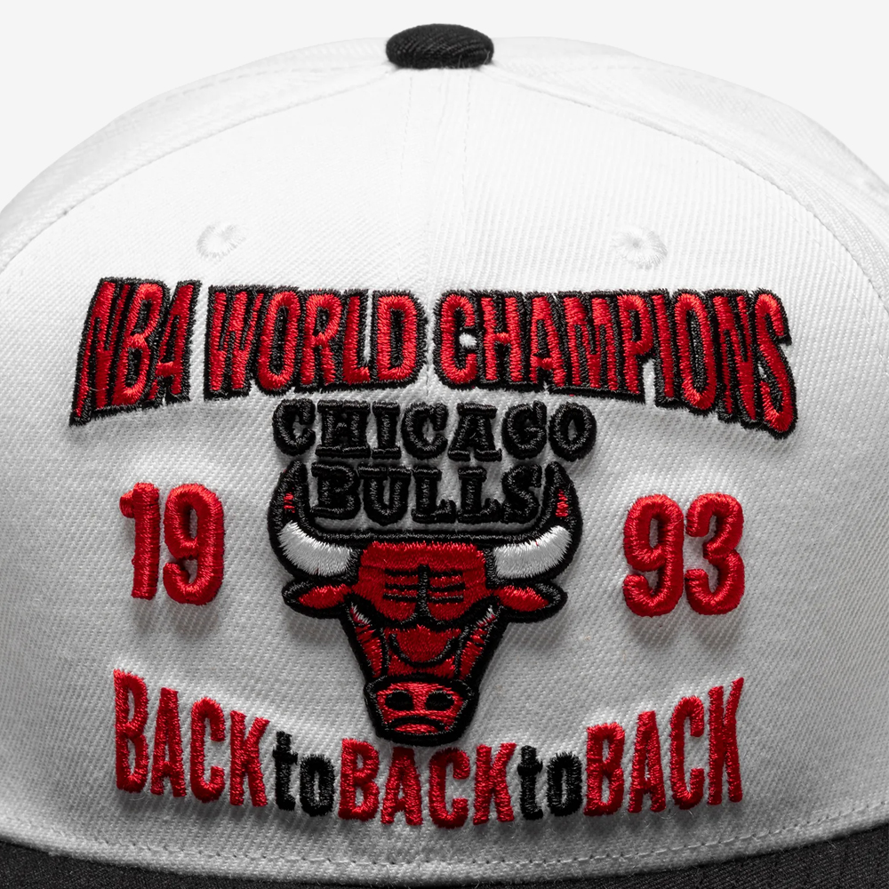 Chicago Bulls NBA Back To 1993 Snapback, White/Black#111666