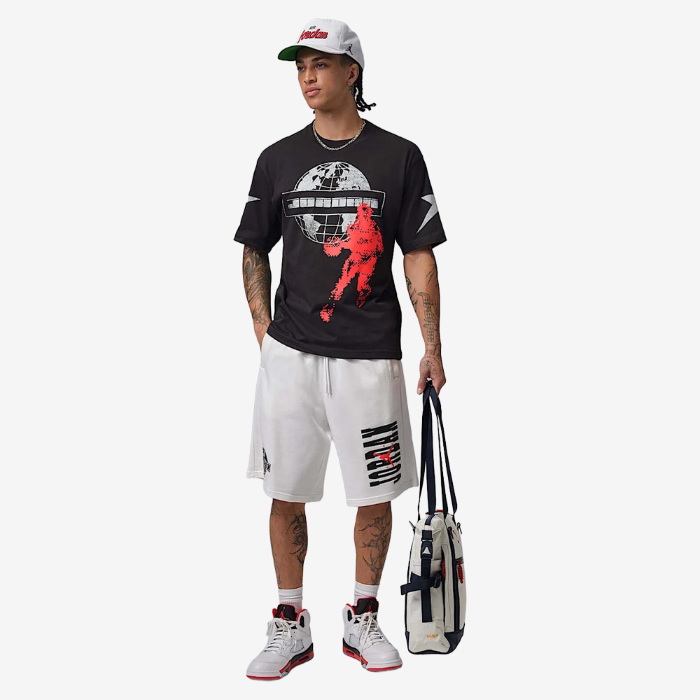 Star Graphic T-Shirt, Black#115263