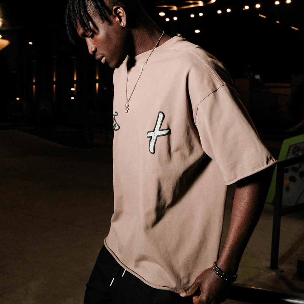 "Unprocessed" T-Shirt, Brown#112765