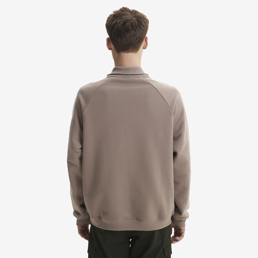 Basic Logo Sport Half-Zip Sweatshirt, Camel#109491