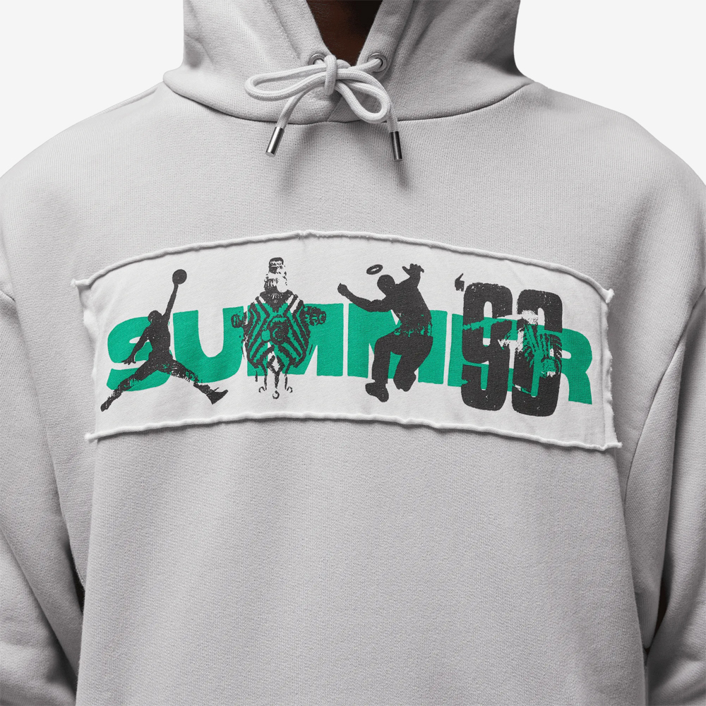 Union x Air Jordan x Bephies Beauty Supply Hoodie, Grey Fog/Photon Dust/Stadium Green#109130
