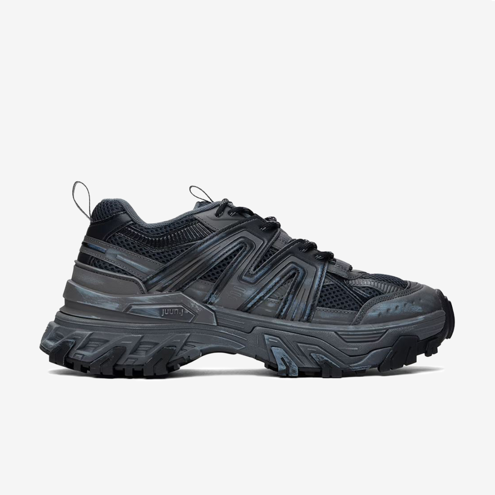 Paneled Sneakers, Gray#110248