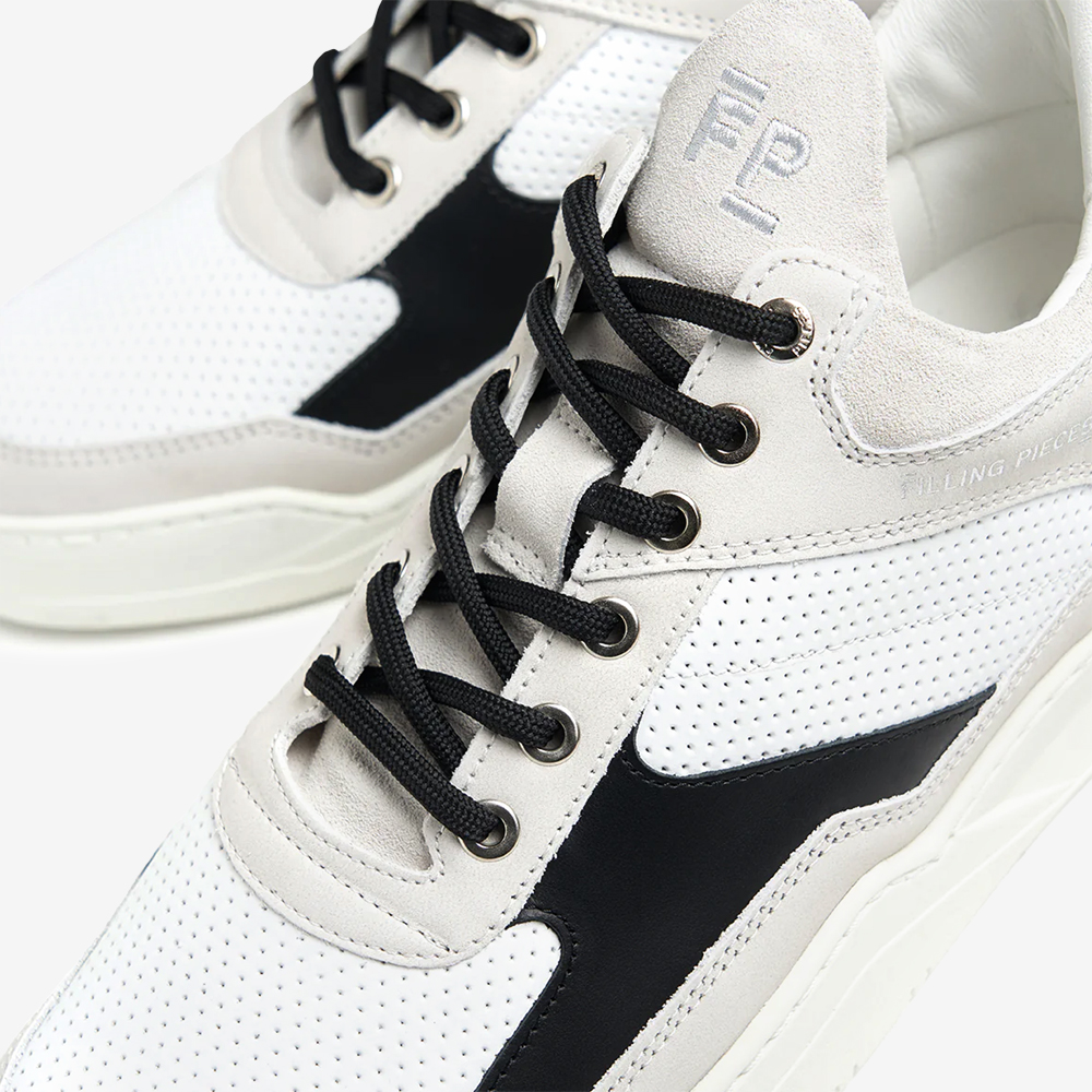 Low Top Ghost Paneled, White/Black#110233