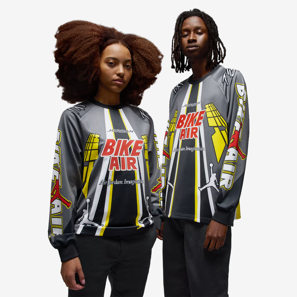 Air Jordan x Nigel Sylvester "Brick by Brick" Bike Jersey, Iron Grey