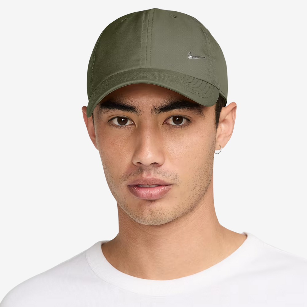 Club Unstructured Dri-FIT Metal Swoosh Cap, Medium Olive