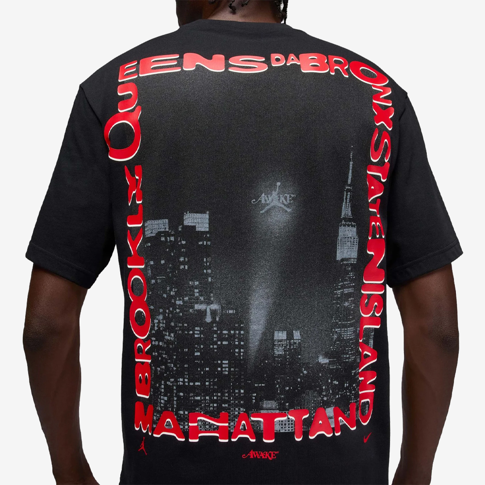 Awake NY x Air Jordan T-Shirt, Black#112406