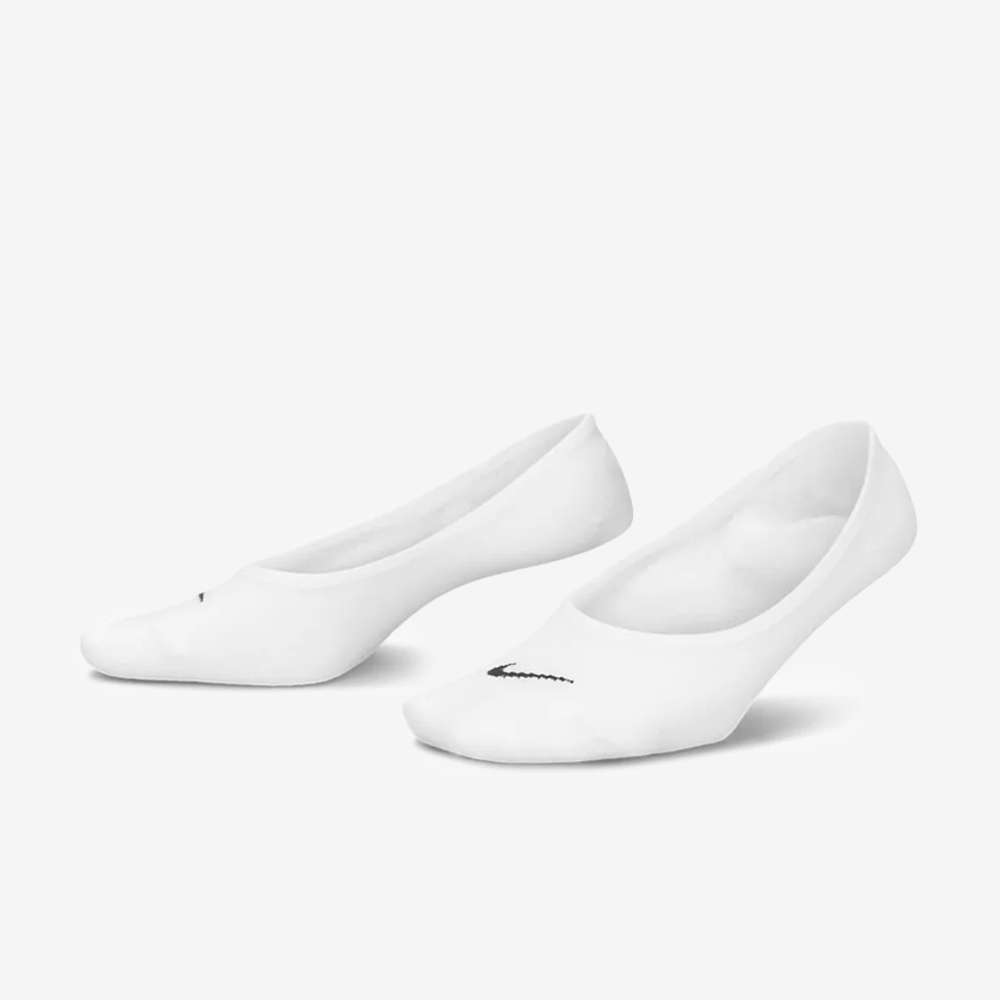Everyday Lightweight Training Footie Socks 3Pr, White/Black