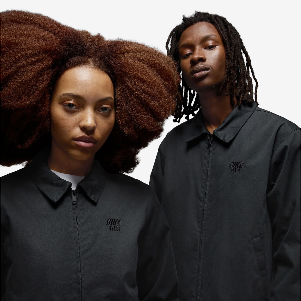 Air Jordan x Nigel Sylvester "Brick by Brick" Bike Jacket, Black#112330