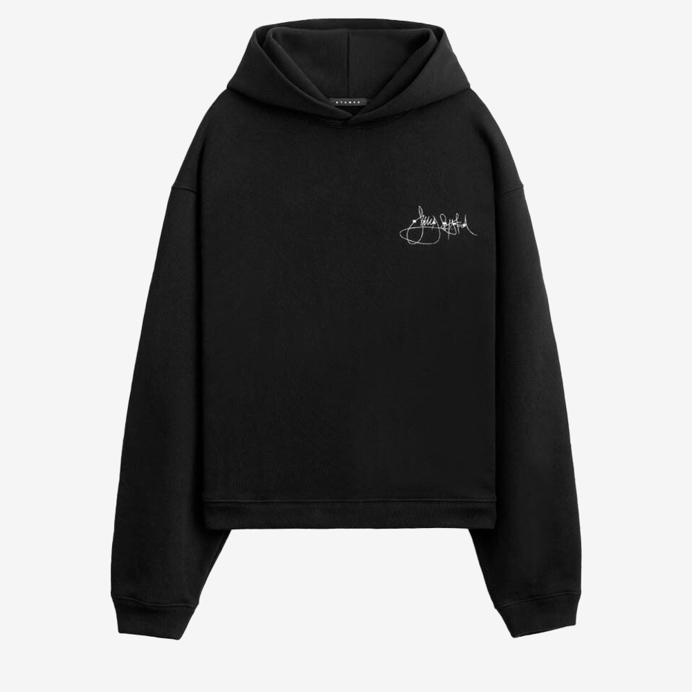 Sound System Cropped Hoodie, Black#103574