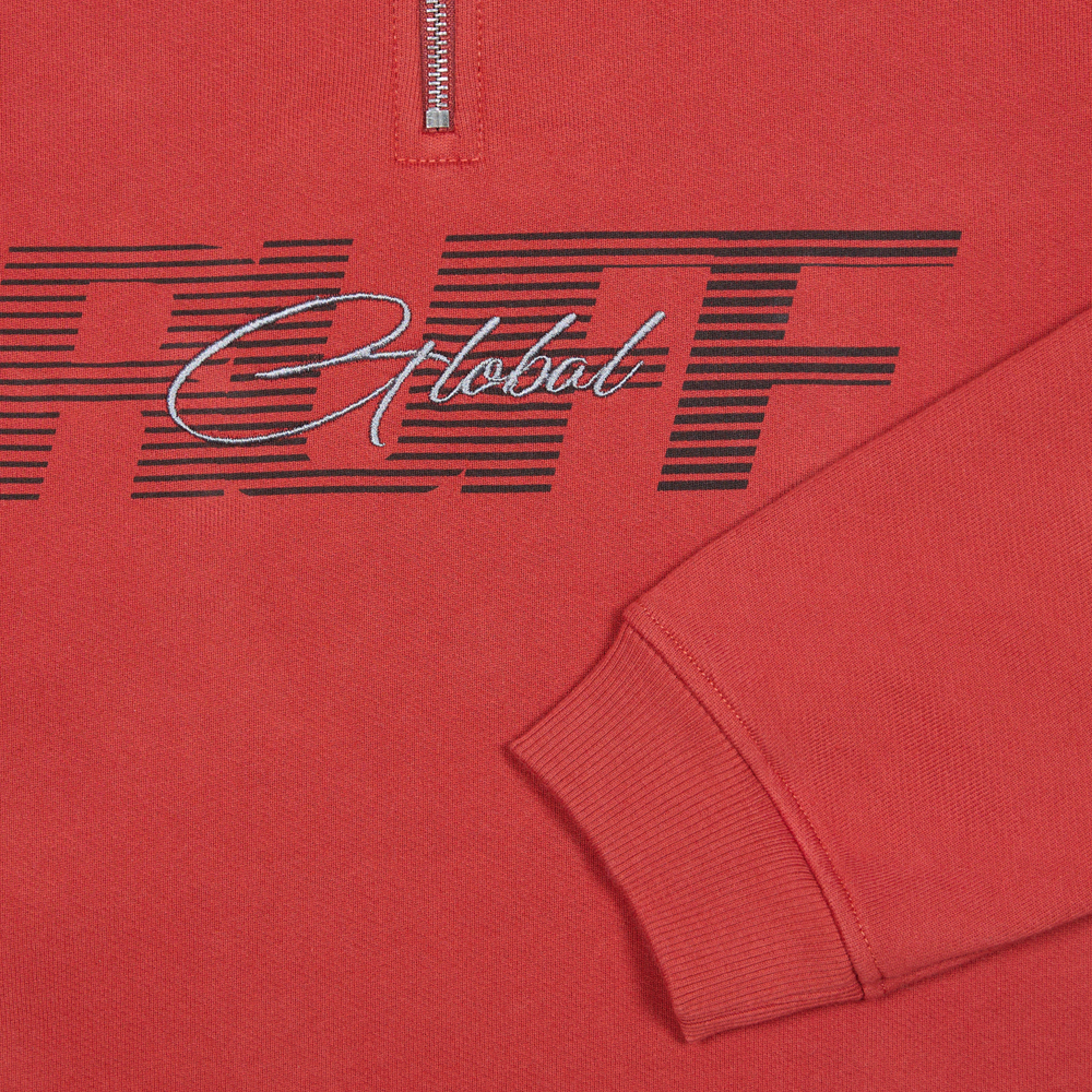 Half-Zip Sweatshirt, Terrakot#112091