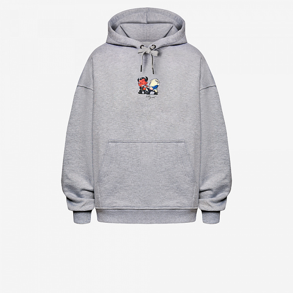 Spooky Episode 3 Hoodie, Grey Melange