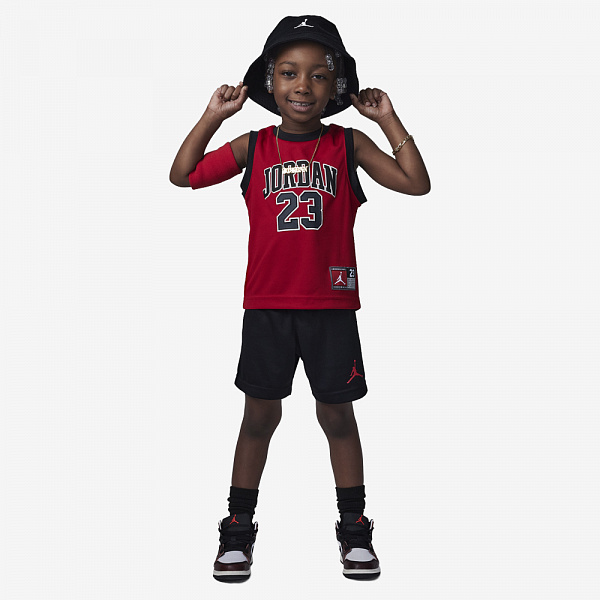 Toddler 23 Jersey 2-Piece Set, Black