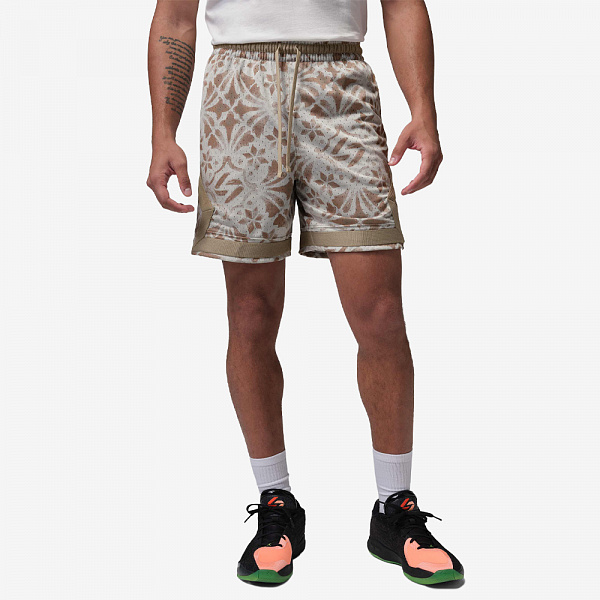 Luka Dri-FIT Diamond Shorts, Khaki/Varsity Red