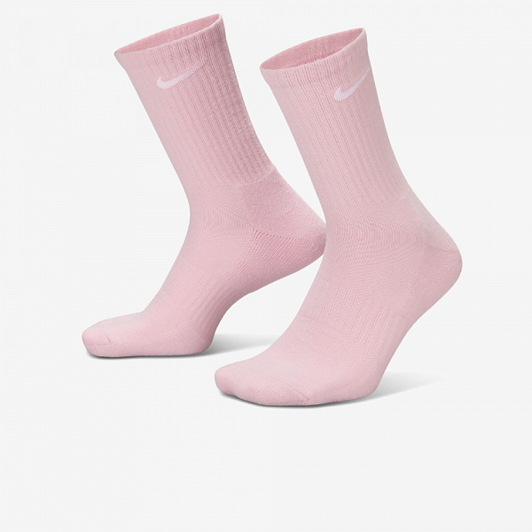 Everyday Cushioned Crew 3Pr, Pink/Blue/Green